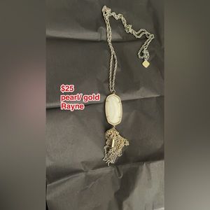 Pearl/ Gold Kendra Scott Rayne Necklace EUC